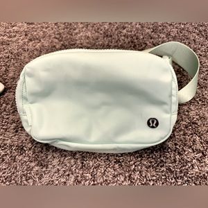 Mint green lululemon belt bag